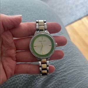 Anne Klein Two-Tone Watch, silver and gold